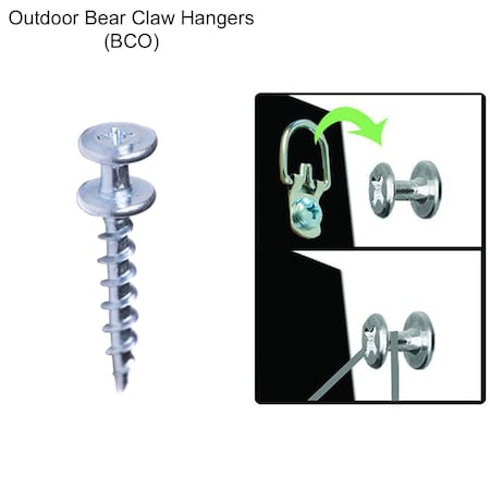 Electriduct Double Headed Indoor / Outdoor Bear Claw Hanger 1 1/4"- 40pk HM-BCO-40